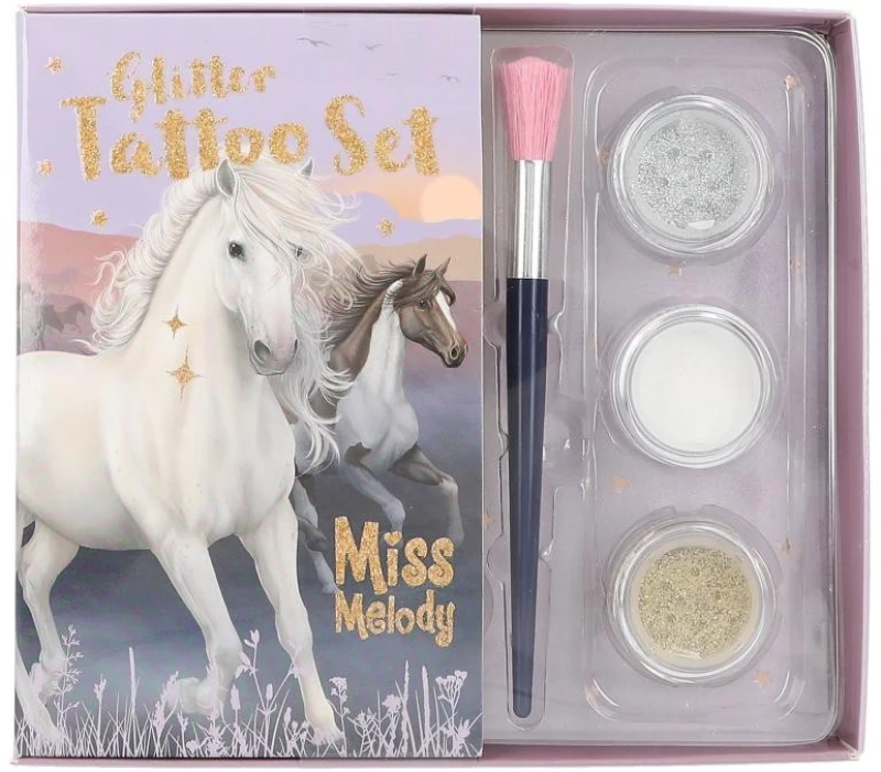 Miss Melody - Glitter Tattoo Set  NIGHT HORSES ( 0412657 ) / Toys