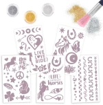 Miss Melody - Glitter Tattoo Set  NIGHT HORSES ( 0412657 ) / Toys