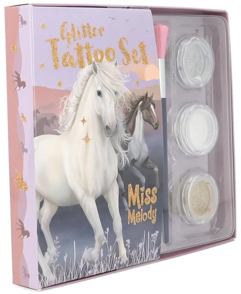 Miss Melody - Glitter Tattoo Set  NIGHT HORSES ( 0412657 ) / Toys
