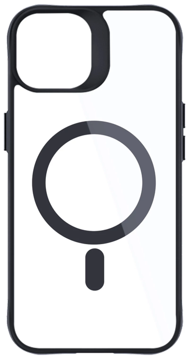 3mk Satin Armor MagCase with MagSafe for iPhone 15 - Clear with Black Frame