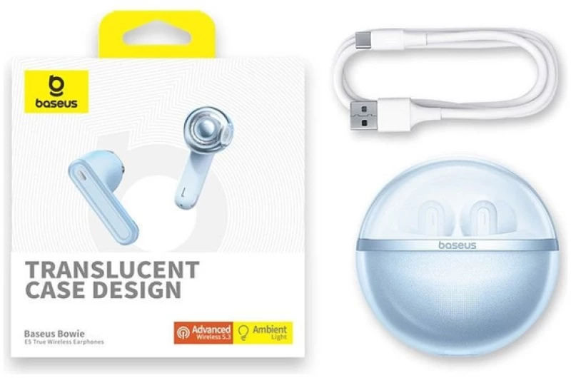 Baseus Bowie E5 TWS Wireless Headphones - Blue