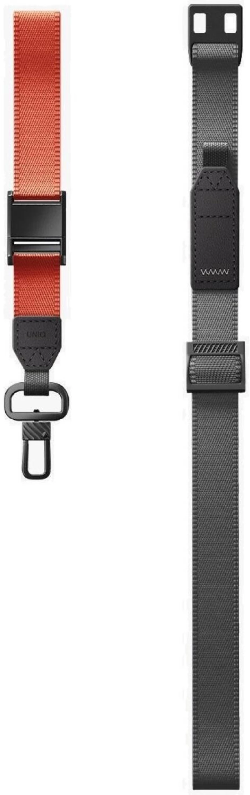 Uniq Vista 2-in-1 phone lanyard - black and orange