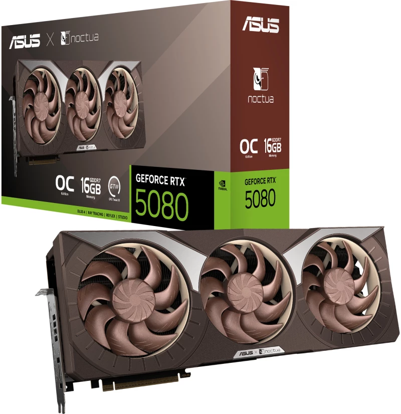 ASUS RTX5080-O16G-NOCTUA NVIDIA GeForce RTX 5080 16 GB GDDR7