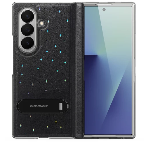 Dux Ducis Stex Case for Samsung Galaxy Z Fold 7 with 360° Stand - Black