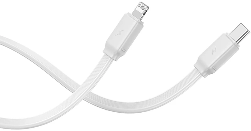 Baseus Qpow2 20000mAh 22.5W Powerbank with Dual Cable with Digital Display + Baseus Simple USB-C 3A Cable 0.3m (White) - White