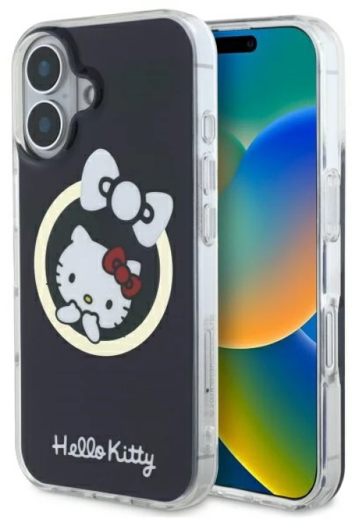 Hello Kitty IML Fun bow Magsafe iPhone 16 Case - Black