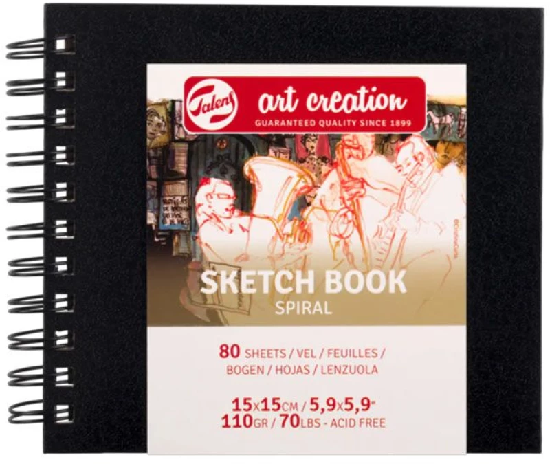 Talens Σπιράλ Ελεύθερου Σχεδίου Sketch Book 15x15cm