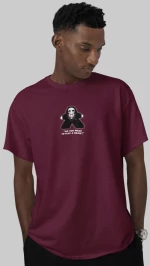 Jigsaw Meeple T-Shirt - BURGUNDY