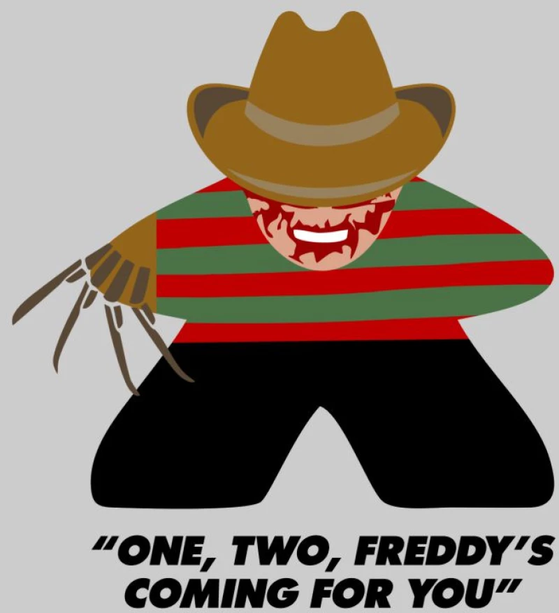 Freddy Krueger Meeple Φούτερ - BLACK