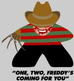 Freddy Krueger Meeple Φούτερ - BLACK