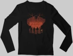 Stranger Things Night Riders Παιδικό Μακρυμάνικο T-shirt - BLACK