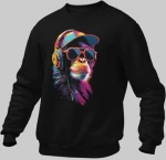 Funky Monkey Παιδικό Φούτερ - BLACK