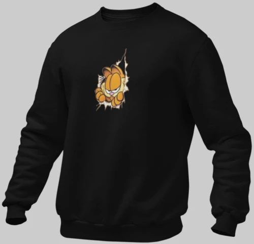 Garfield Παιδικό Φούτερ - BLACK