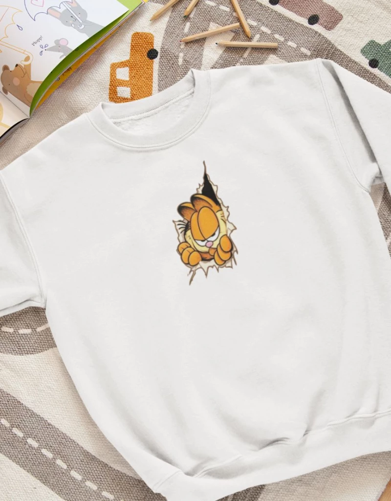 Garfield Παιδικό Φούτερ - BLACK