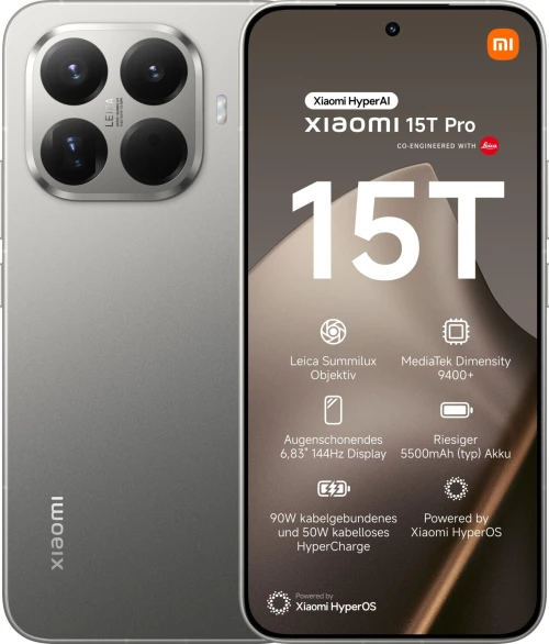 Xiaomi 15T Pro 5G (12GB/1TB) Grey