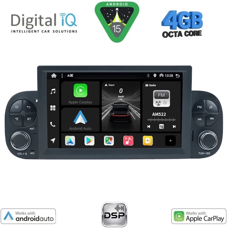 DIGITAL IQ BXF 622_CPAA (7" DECK) MULTIMEDIA SYSTEM for FIAT PANDA mod. 2012-2021 DIGITAL IQ BXF 622_CPAA