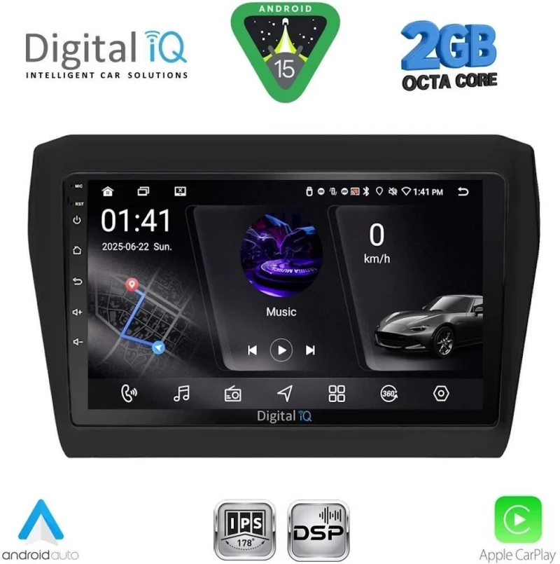 DIGITAL IQ RSF 4686_CPA (9inc) MULTIMEDIA TABLET for SUZUKI SWIFT mod. 2017-2026 DIGITAL IQ RSF 4686_CPA