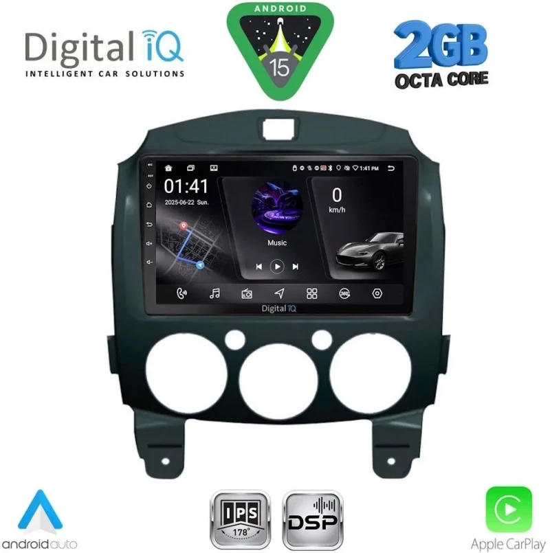 DIGITAL IQ RSF 4361_CPA (9inc) MULTIMEDIA TABLET for MAZDA 2 mod. 2007-2014 DIGITAL IQ RSF 4361_CPA