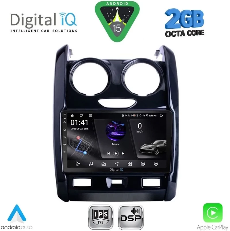 DIGITAL IQ RSF 4103_CPA (9inc) MULTIMEDIA TABLET for DACIA DUSTER mod. 2012-2019 DIGITAL IQ RSF 4103_CPA
