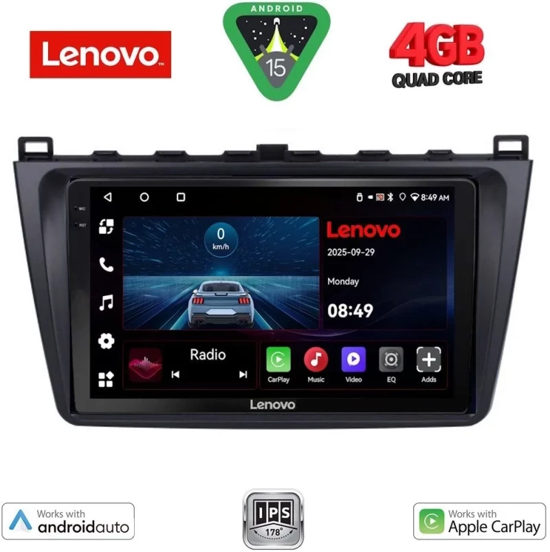 LENOVO LVE 8377_CPAA (9inc) MULTIMEDIA TABLET for MAZDA 6 mod. 2008-2012 LENOVO LVE 8377_CPAA