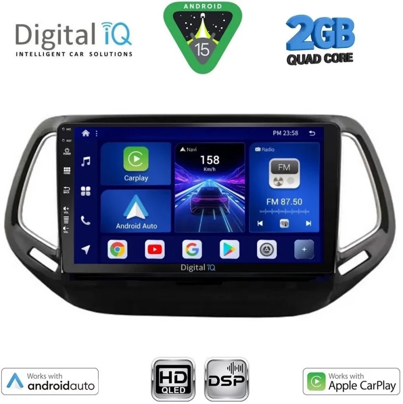 DIGITAL IQ BXC 3278_CPAA (10inc) MULTIMEDIA TABLET for JEEP COMPASS mod. 2016-2021 DIGITAL IQ BXC 3278_CPAA