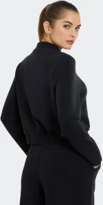 GUESS OLYMPE HIGH NECK SWEATSHIRT - V4YQ05KCAY2-JBLK