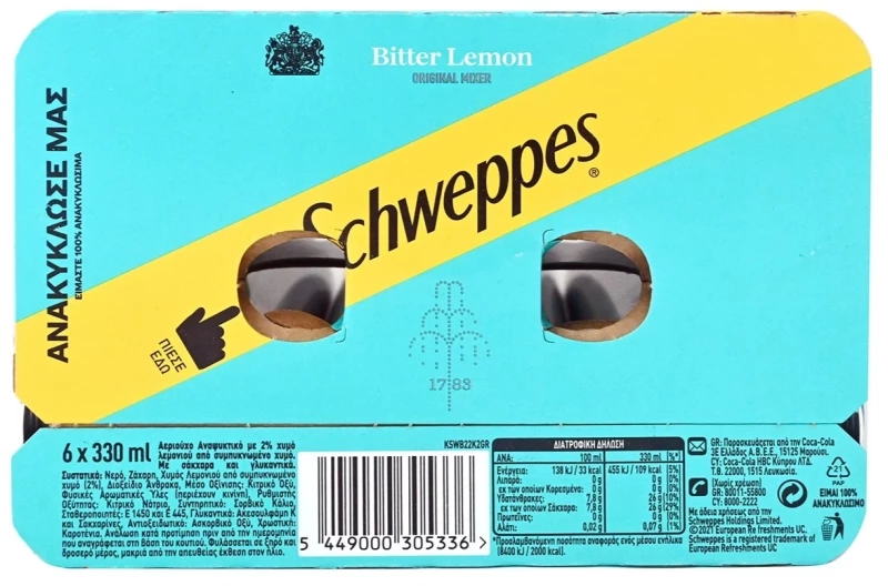 Schweppes Bitter Lemon 6x330ml