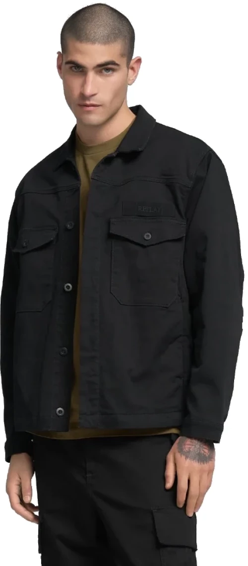 Replay Man BLACK DENIM JACKET