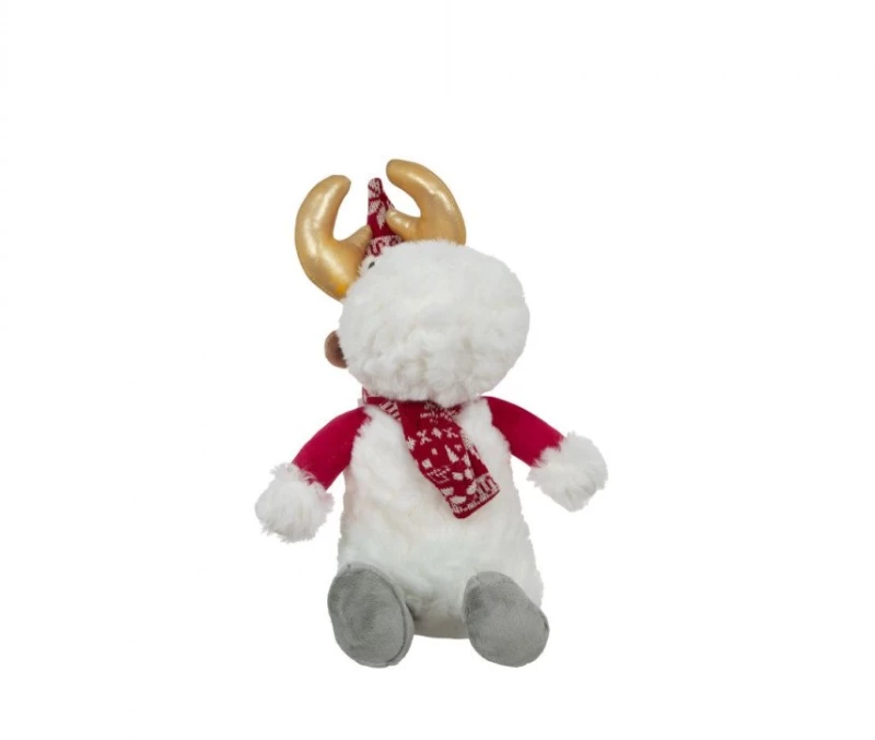 Λούτρινο Manon Des Pres White Santa Deer 25cm BR78767