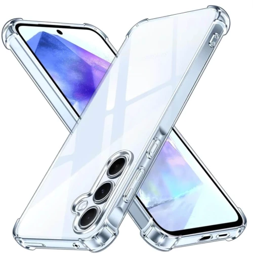 Θήκη TPU Σιλικόνης GREEN ON με Ενισχυμένες Γωνίες για Samsung Galaxy S23 FE - Διάφανο