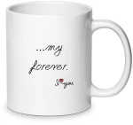 Κούπα Αγάπης You Are My Forever Σετ 2 Τεμάχια LOVE121-Λευκό