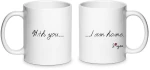Κούπα Αγάπης With You I Am Home Σετ 2 Τεμάχια LOVE123-Λευκό