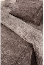 Σετ Παπλωματοθήκη Μονή 2 Τεμαχίων Guy Laroche Safari Choco 165x225