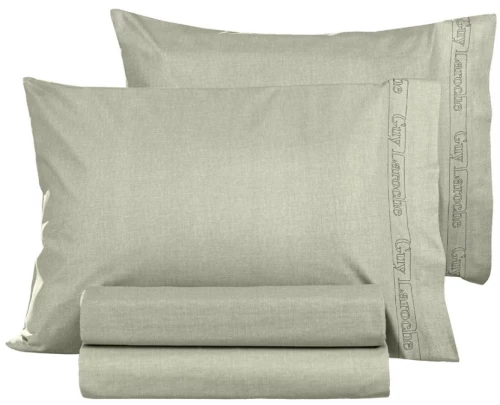 Σετ Μαξιλαροθήκες 2 Τεμαχίων Guy Laroche Color Plus Khaki 50x70