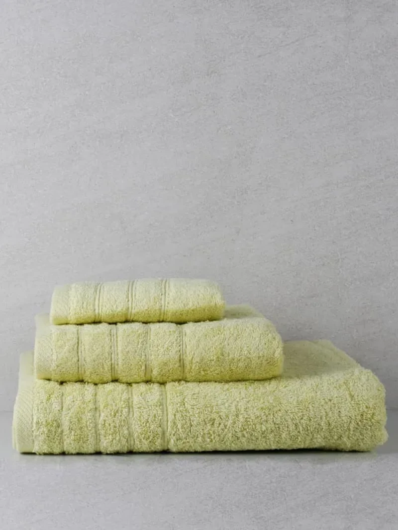 Σετ Πετσέτες 3 Τεμαχίων Anesis Cotton Pennie Φυστικί