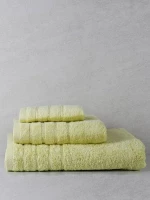 Σετ Πετσέτες 3 Τεμαχίων Anesis Cotton Pennie Φυστικί