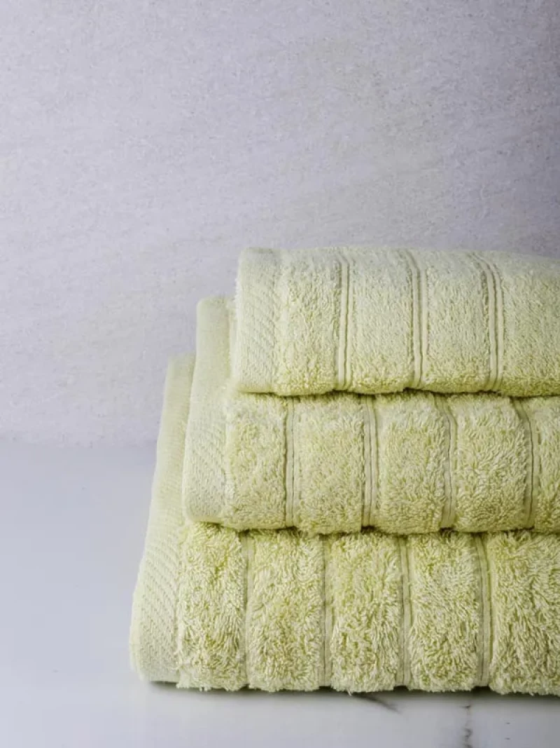 Σετ Πετσέτες 3 Τεμαχίων Anesis Cotton Pennie Φυστικί