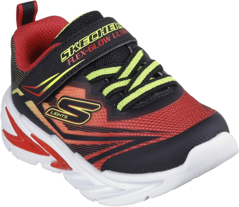 SKECHERS LIGHTED & STRAP (400139N-BKRD)