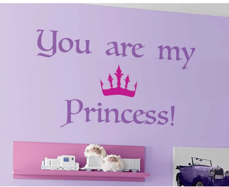Αυτοκόλλητα Τοίχου Με Μήνυμα Large Ango Princess 16201