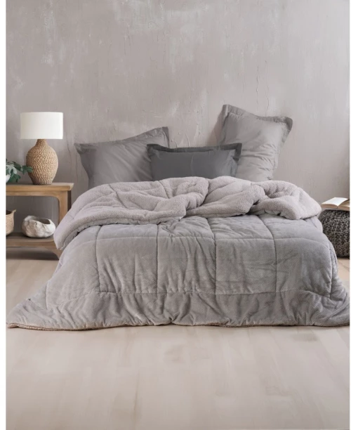 Κουβερτοπάπλωμα Υπέρδιπλο Rythmos Tilty Γκρι 220x240
