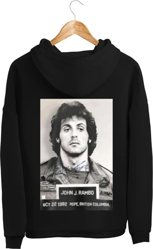 Φούτερ Rambo HOOD902-Μαύρο
