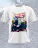 Αντρική Μπλούζα Michael Myers & Jason Voorhees OC572-Λευκό