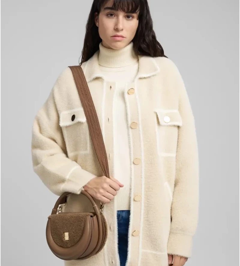 REPLAY WOMAN BAG FAUX FUR BAG AZTEC