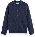 Scotch&Soda Man Open work long sleeve shirt