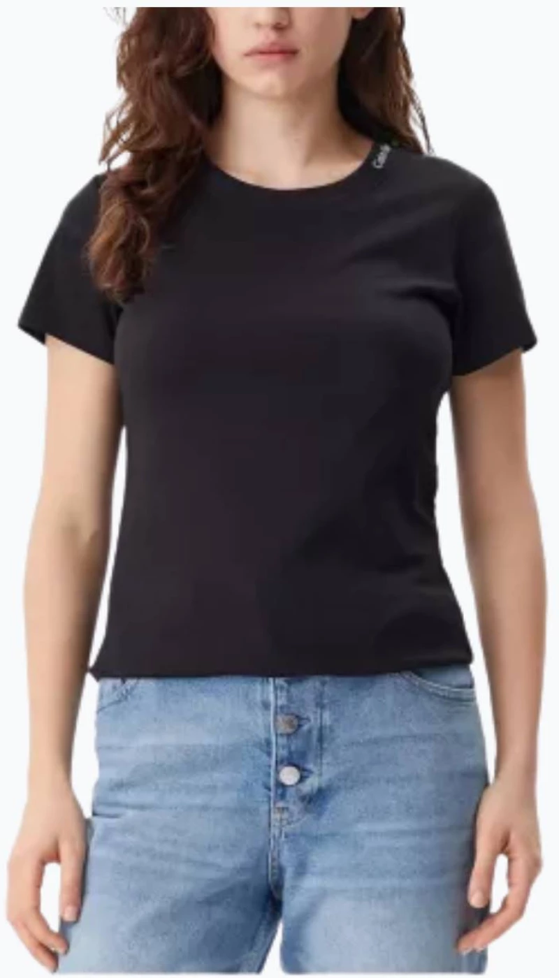 Γυναικεία Κοντομάνικη Μπλούζα Calvin Klein Jeans 527226-Μαύρο