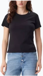 Γυναικεία Κοντομάνικη Μπλούζα Calvin Klein Jeans 527226-Μαύρο