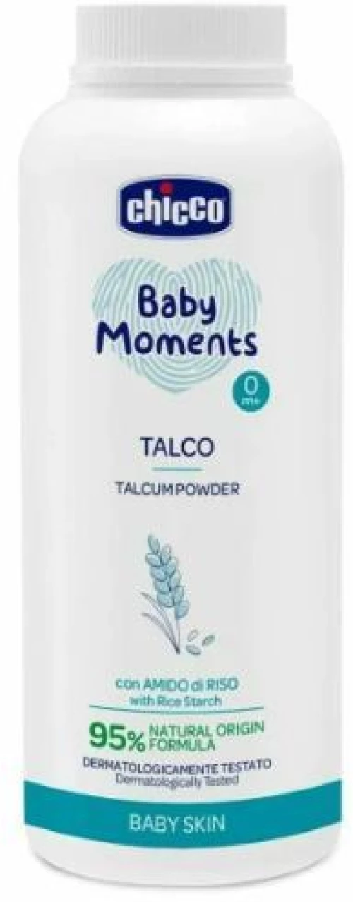 CHICCO Baby Moments Talco Βρεφική Πούδρα Για Aλλαγή Πάνας, 150g