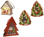 Christmas Wooden with Light 07796