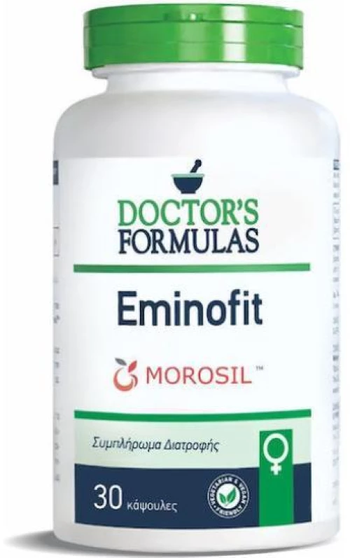 DOCTORS FORMULA Eminofit Συμπλήρωμα Διατροφής Για Την Ενίσχυση Του Μεταβολισμού Κατά Την Εμμηνόπαυση 30 Κάψουλες