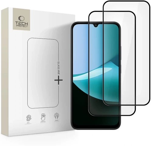 Tech-protect Glass Fit+ Xiaomi Redmi 15c Poco C85 Black (2-pack)